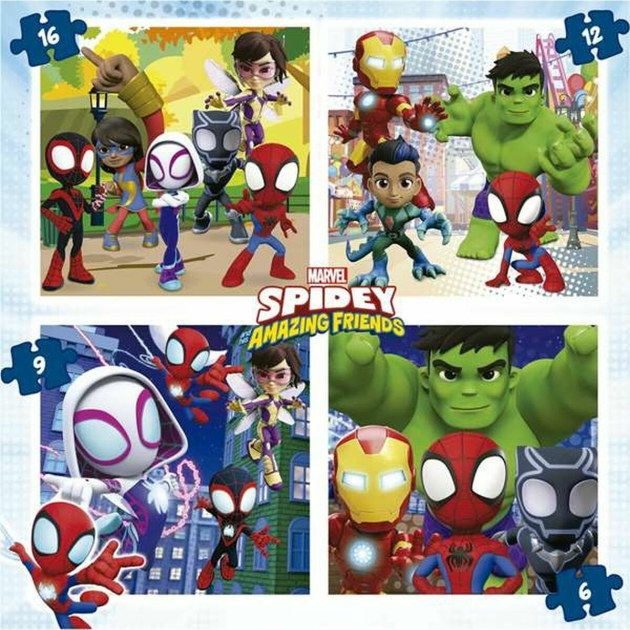 4 galvosūkių rinkinys Spidey His Amazing Friends 43 Dalys