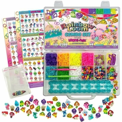 Apyrankių ir vėrinių kūrimo rinkinys Bandai Rainbow Loom Combo Set Plastmasinis