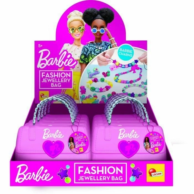 Apyrankių kūrimo rinkinys Lisciani Giochi Barbie Fashion jewelry bag Plastmasinis (12 Dalys)