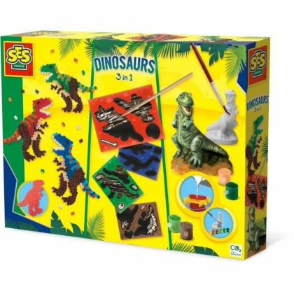 Amatų žaidimas SES Creative Dinosaurs 3 in 1