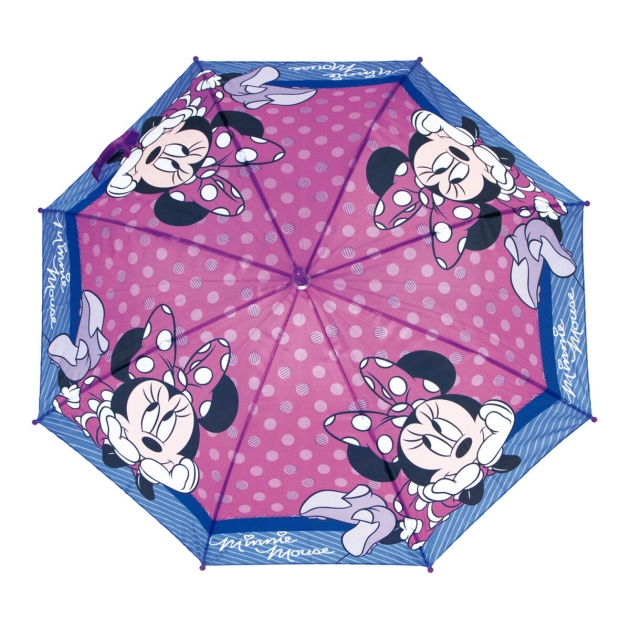 Automatinis skėtis Minnie Mouse Lucky Rožinė (Ø 84 cm)