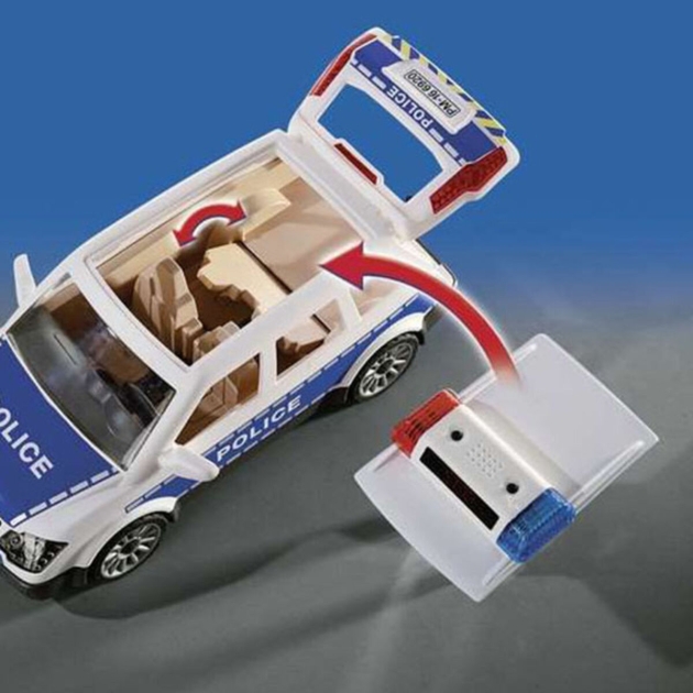 Automobilis su šviesa ir garsu City Action Police Playmobil Squad Car with Lights and Sound