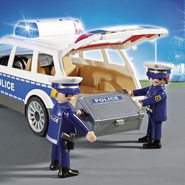 Automobilis su šviesa ir garsu City Action Police Playmobil Squad Car with Lights and Sound