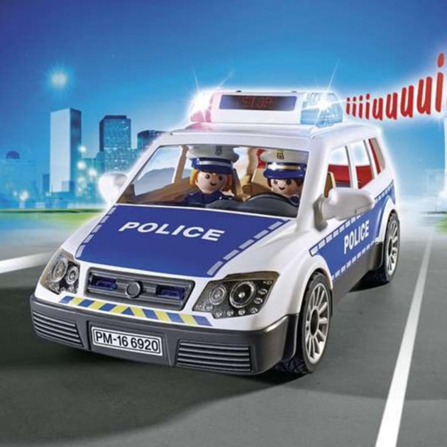 Automobilis su šviesa ir garsu City Action Police Playmobil Squad Car with Lights and Sound