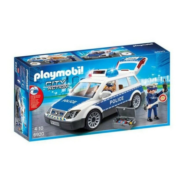 Automobilis su šviesa ir garsu City Action Police Playmobil Squad Car with Lights and Sound