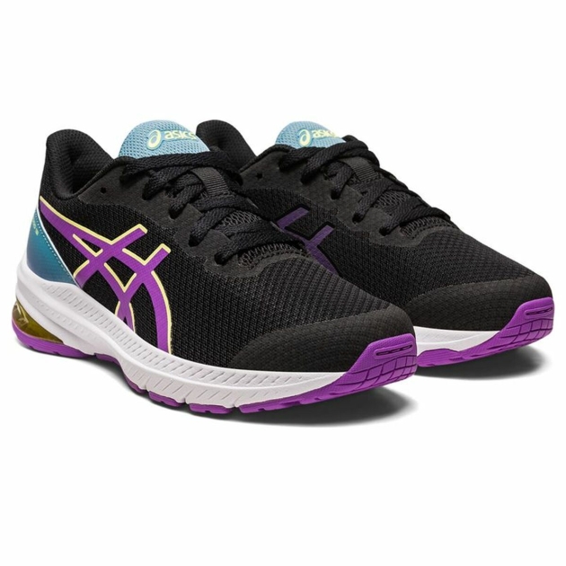 Bėgimo sportbačiai vaikams Asics GT 1000 12 GS Purpurinė Juoda