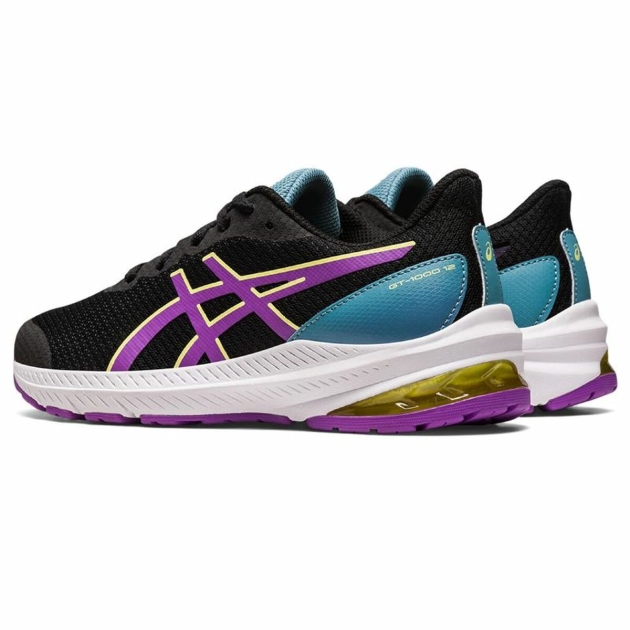 Bėgimo sportbačiai vaikams Asics GT 1000 12 GS Purpurinė Juoda