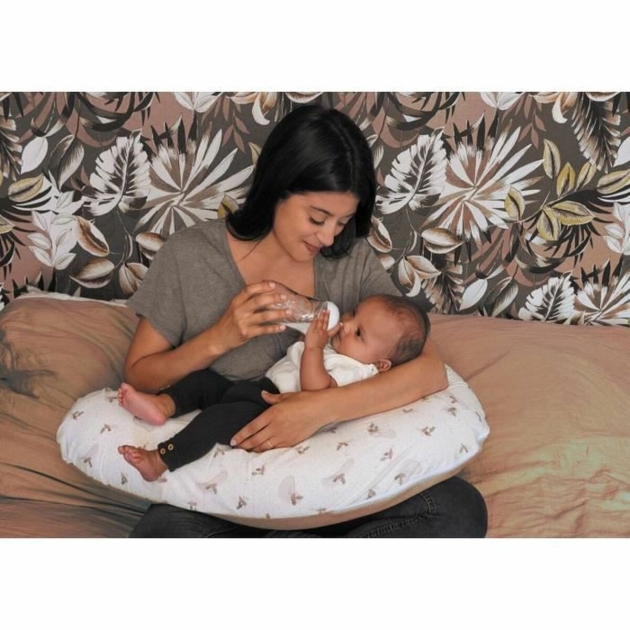 Breastfeeding Cushion Tineo Balta / rožinė