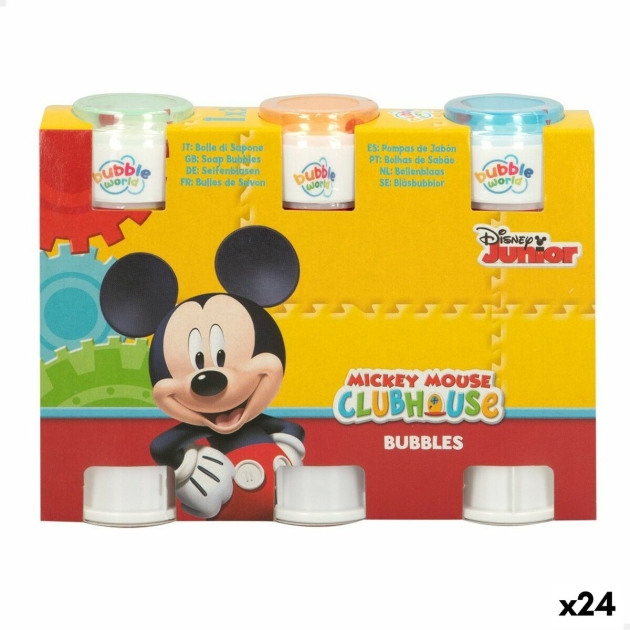 Bubble blower set Mickey Mouse 3 Dalys 60 ml (24 vnt.)