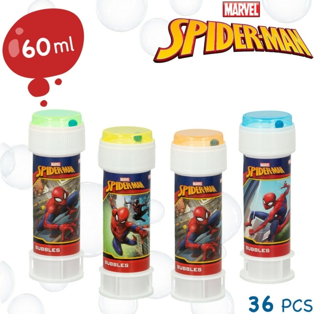 Burbulų pūtiklis Spider Man 60 ml 3,8 x 11,5 x 3,8 cm (216 vnt.)