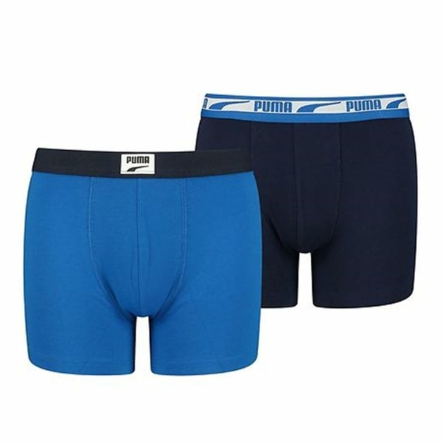 Children’s boxer shorts Puma Logo Patch 2 vnt. Mėlyna