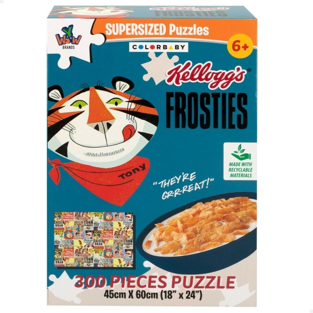 Dėlionė Colorbaby Kellogg’s Frosties 300 Dalys 6 vnt. 60 x 45 x 0,1 cm