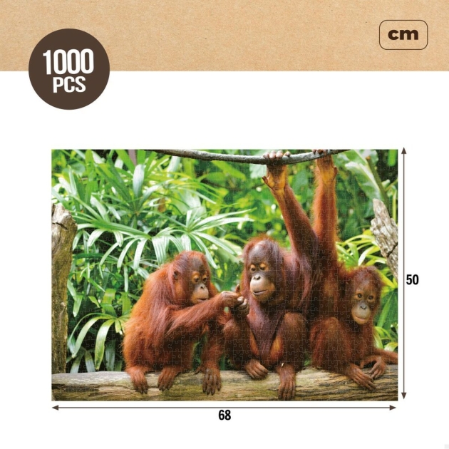 Dėlionė Colorbaby Orangutan 6 vnt. 68 x 50 x 0,1 cm