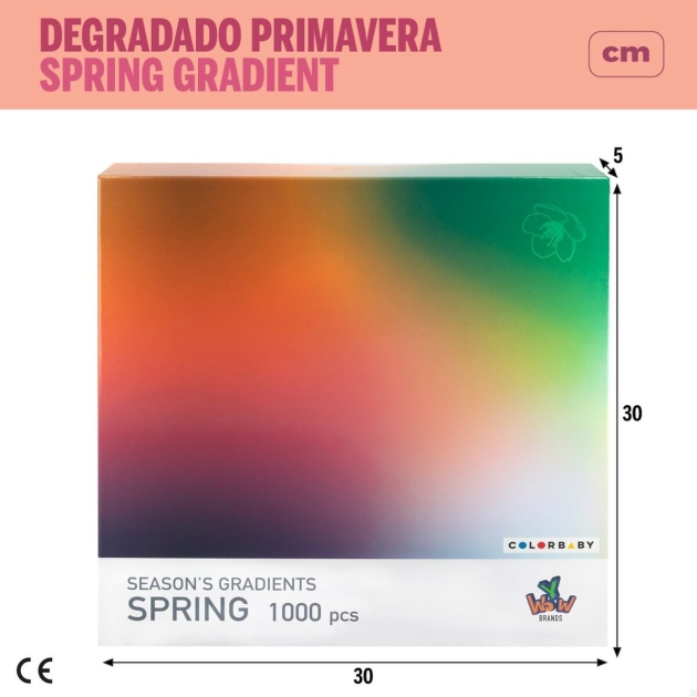 Dėlionė Colorbaby Season’s Gradients Spring 68 x 50 cm (6 vnt.)