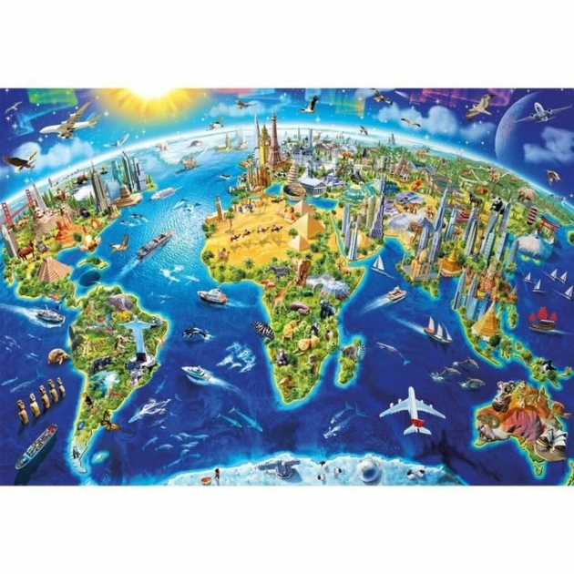 Dėlionė Educa World Symbols 17129.0 2000 Dalys