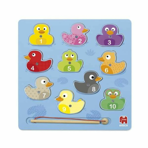 Dėlionė Goula Magnetic Puzzle Ducks 59453 Magnetinis Antis