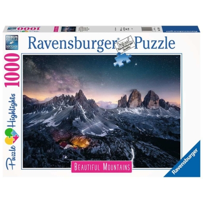 Dėlionė Ravensburger 17318 Three Peaks at Lavaredo - Italy 1000 Dalys