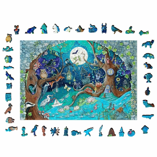 Dėlionė Ravensburger 17516 Fantasy Forest Medžio 500 Dalys