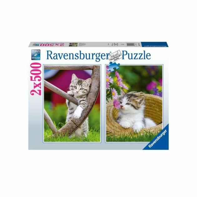 Dėlionė Ravensburger Kittens 2 x 500 Dalys