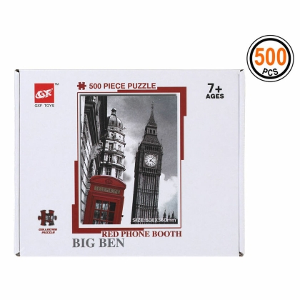 Dėlionė Red Phone Booth Big Ben 500 pcs