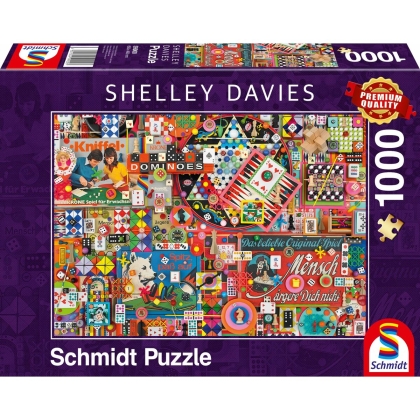 Dėlionė Schmidt Spiele Vintage Board Games (1000 Dalys)