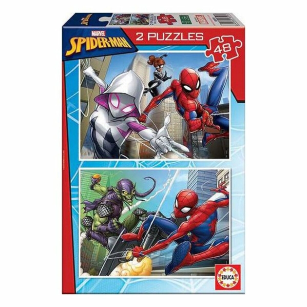 Dėlionė Spiderman Educa Hero (2 x 48 pcs)