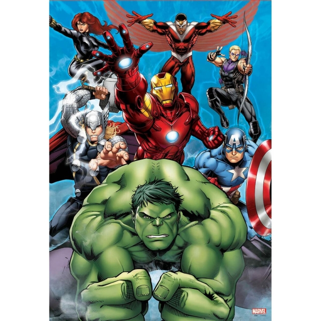 Dėlionė The Avengers Super Heroes 200 Dalys 40 x 28 cm