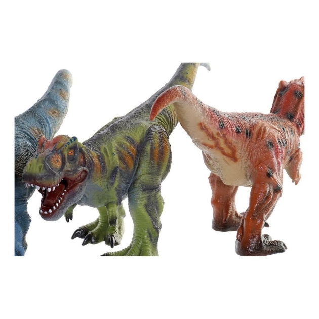 Dinozauras DKD Home Decor 3 vnt. 12 vnt. 60 x 17 x 28 cm Minkšta