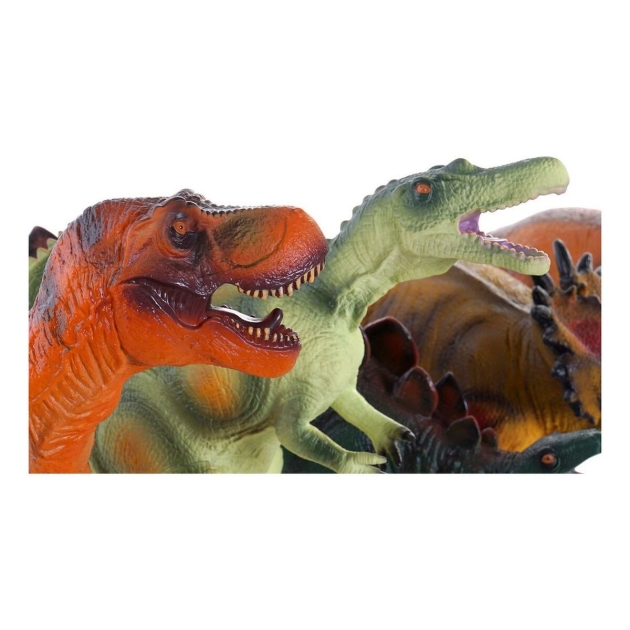 Dinozauras DKD Home Decor 6 vnt. 48 x 23 x 34,5 cm Minkšta