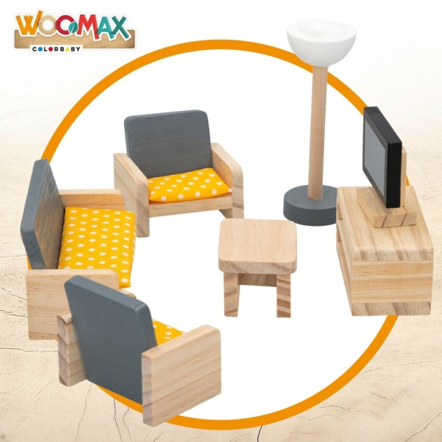 Doll’s house dining room Woomax (6 vnt.)