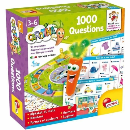 Edukacinis kūdikių žaidimas Lisciani Giochi Carotina 1000 Questions