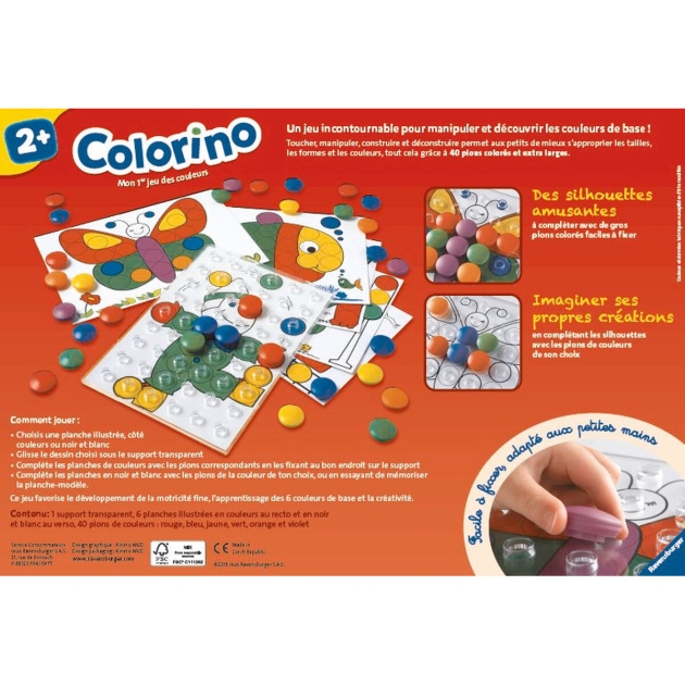 Edukacinis kūdikių žaidimas Ravensburger Colorino Spalvotas (Prancūzų) (FR)