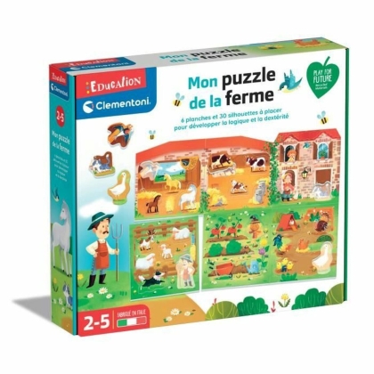 Edukacinis žaidimas Clementoni Mon Puzzle de la Ferme (FR) Spalvotas (30 Dalys)