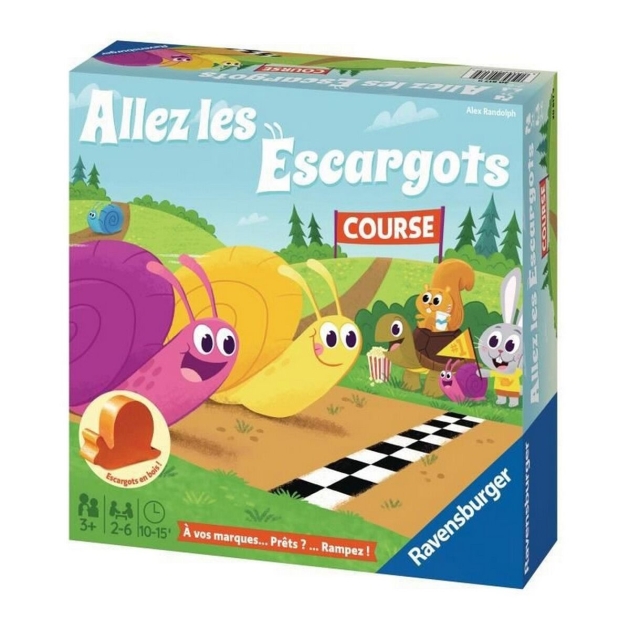 Edukacinis žaidimas Ravensburger Allez les Escargot (FR) Juoda (1 Dalys)