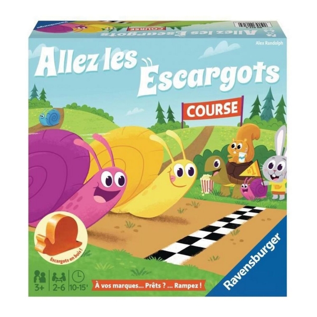 Edukacinis žaidimas Ravensburger Allez les Escargot (FR) Juoda (1 Dalys)