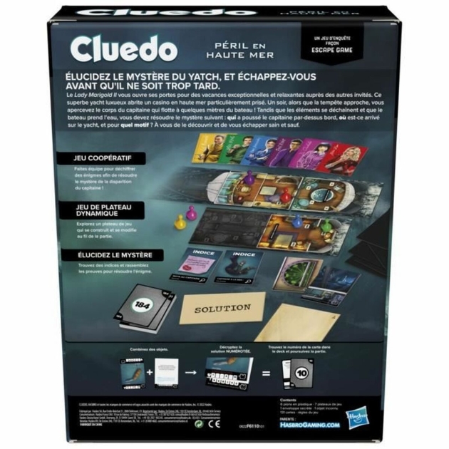 Įgūdžių žaidimas Hasbro Cluedo Péril en Haute Mer Prancūzų (FR)