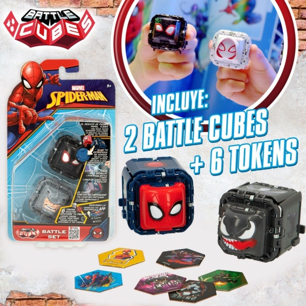 Įgūdžių žaidimas Spider Man Battle Cubes (12 vnt.)