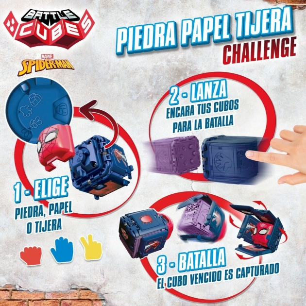 Įgūdžių žaidimas Spider Man Battle Cubes (12 vnt.)