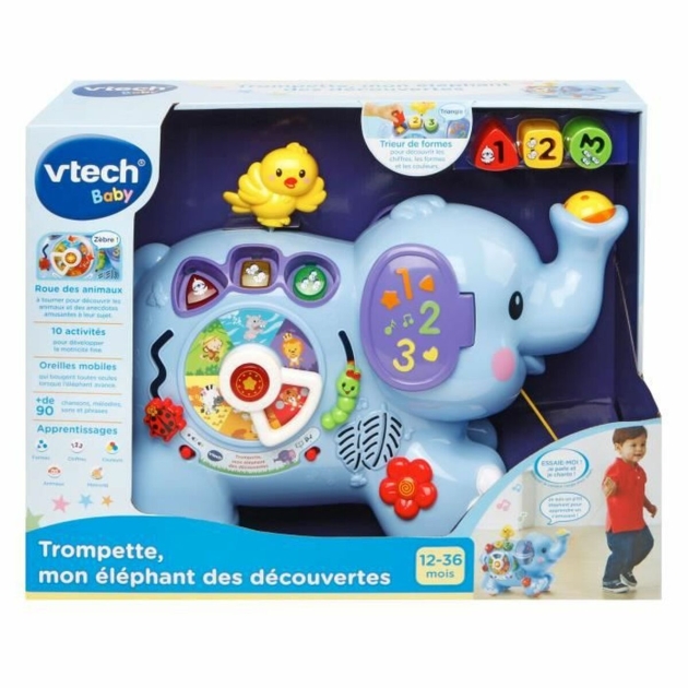 Interaktyvus žaislas vaikui Vtech Baby Trumpet, My Elephant of Discoveries