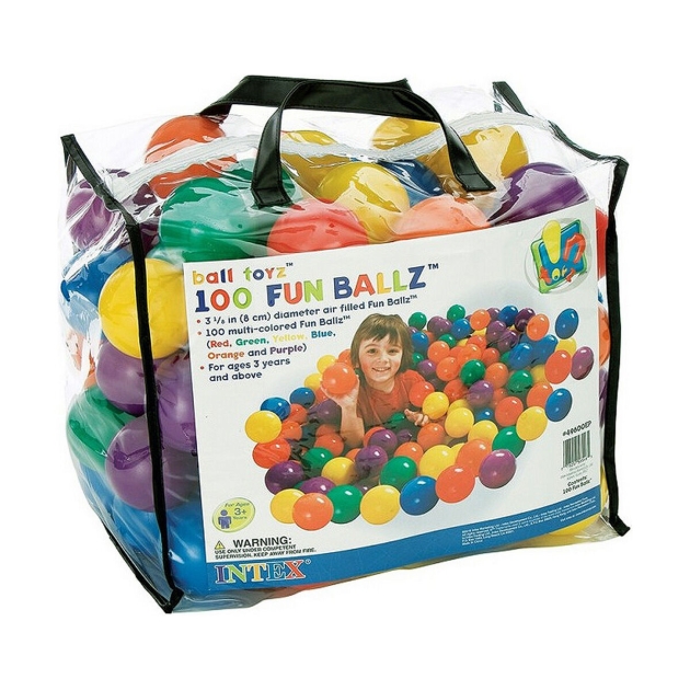 Kamuoliai Intex Fun Ballz Spalvotas 100 Dalys