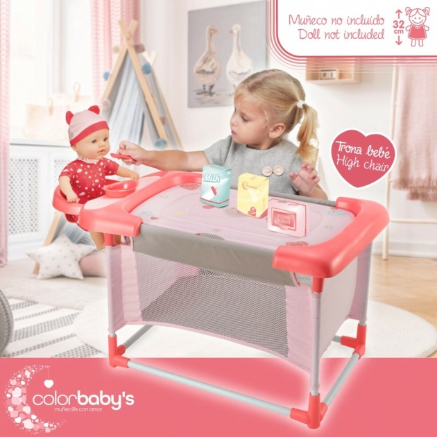 Keičiamas staliukas lėlėms Colorbaby 3 viename 68 x 32,5 x 34 cm 2 vnt.