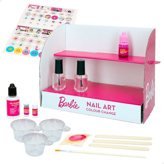 Kit to create Makeup Barbie Studio Color Change Nagų lakas 15 Dalys