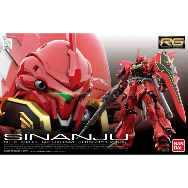 Kolekcionuojamos figūros Bandai RG – 1/144 SINANJU