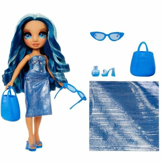 Kūdikio lėlė Rainbow High Swim Style Doll – Skyler (Blue)