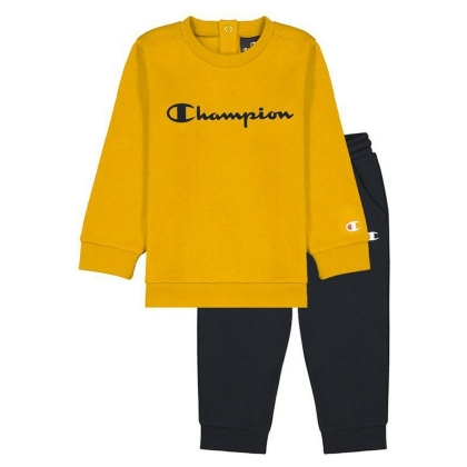 Kūdikio sportinis kostiumas Champion Crewneck Baby Geltona