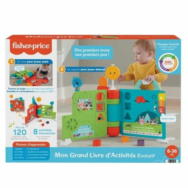 Kūdikio žaislas Fisher Price My Big Scalable Activity Book Plastmasinis 4 Dalys