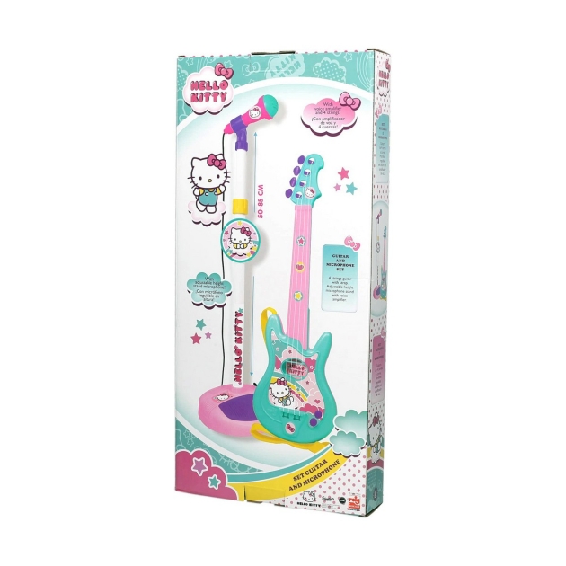 Kūdikių gitara Hello Kitty Mikrofonas