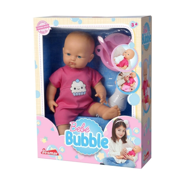 Kūdikių lėlė Jesmar Bubble Rožinė 37 cm