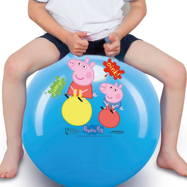 Lēkšana ar bumbu Peppa Pig Ø 45 cm Mėlyna (10 vnt.)