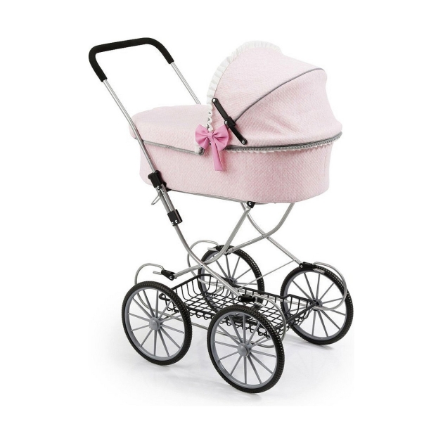 Lėlių vežimėlis Reig Dolls Pram Rožinė 64 cm